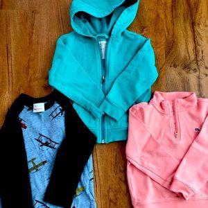 PREOWNED: Hanna Andersson & Vineyard Vines Boys Long Sleeve - Size 3